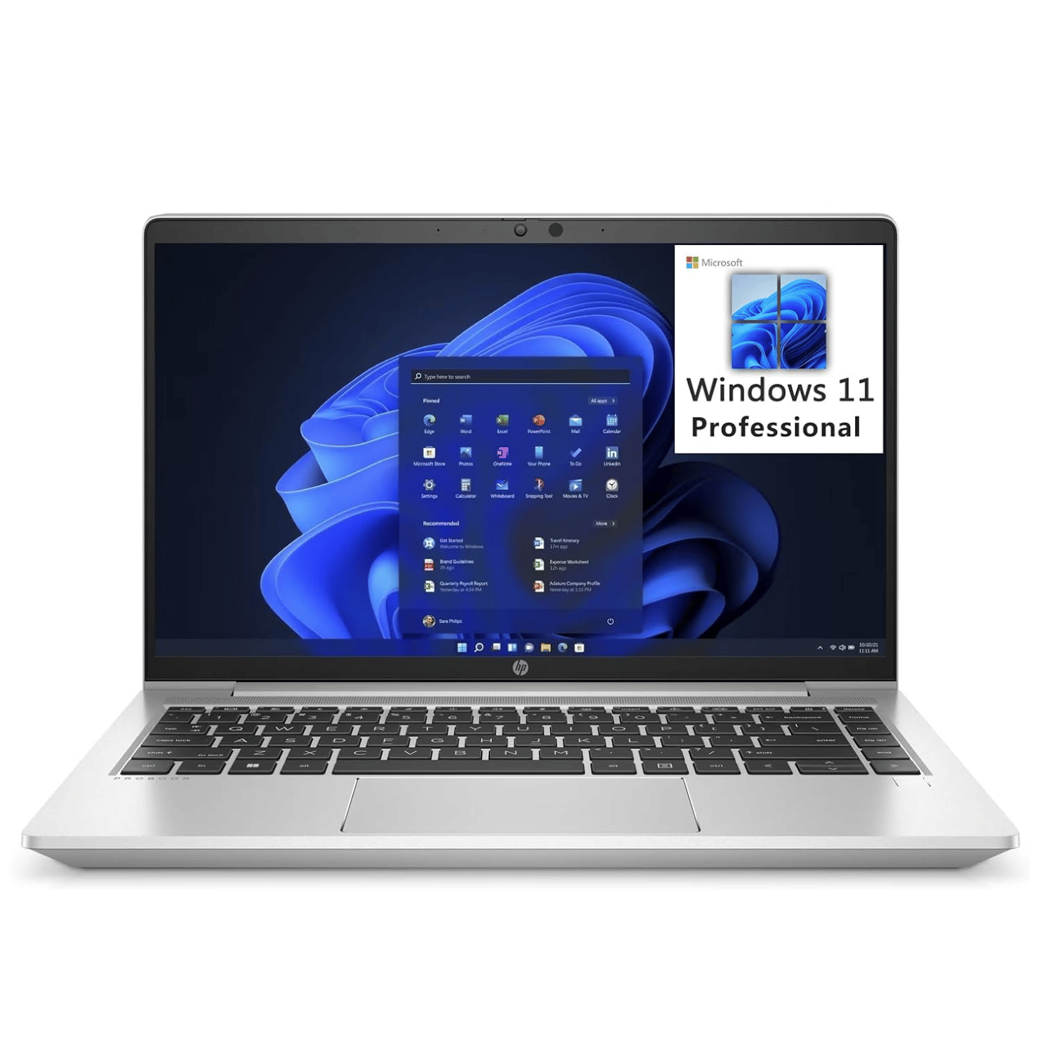 HP/Compaq Probook Series 640 G8 Touch Screen (Intel Core i5 11th Gen 14 Inch)- Refurbished_Silver_Front_90196