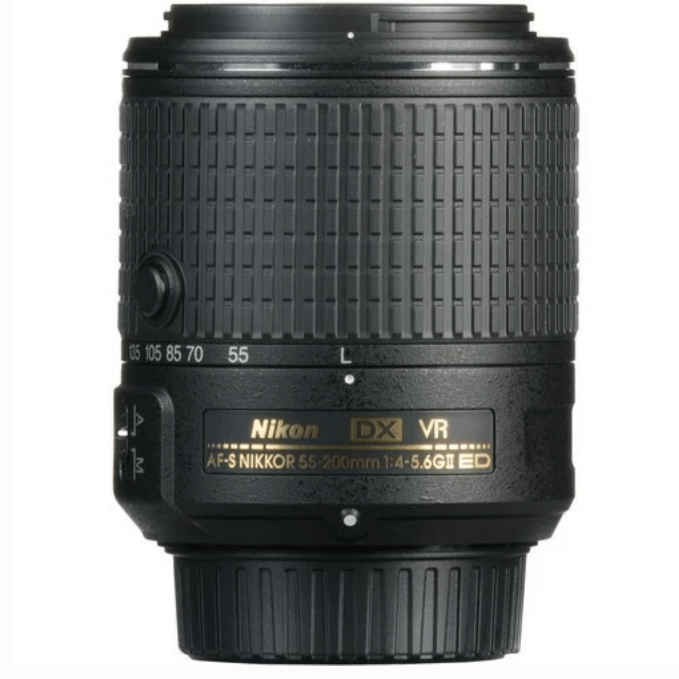 Nikon AF–S DX NIKKOR 55–200mm f/4–5.6G II ED VR Telephoto Zoom Lens - Refurbished_Black_Back_123216