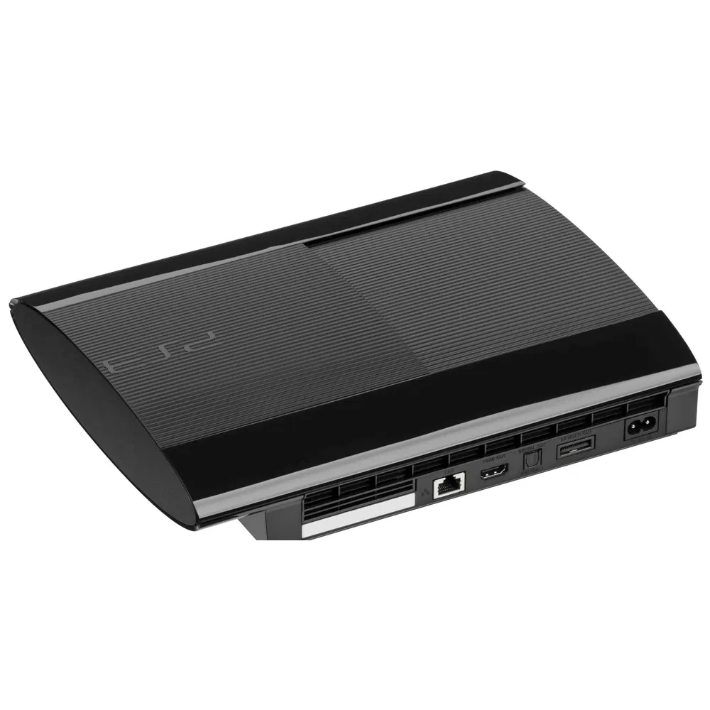 Sony PlayStation 3 Super Slim Gaming Console (PS3 Super Slim)- Refurbished_Black_Right Side_127337