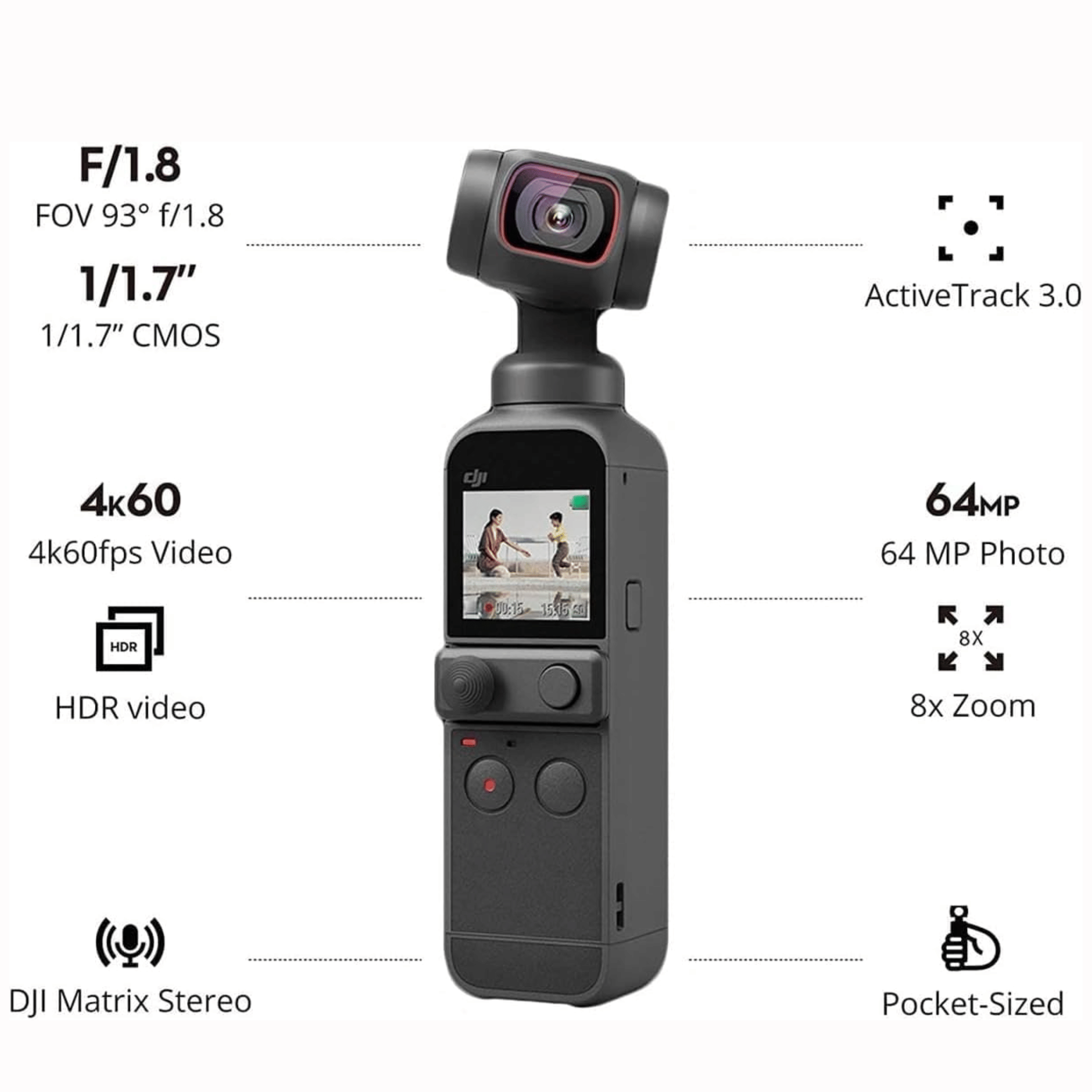 DJI OSMO Pocket 2 Creator Combo - Refurbished_Black_Back_117671