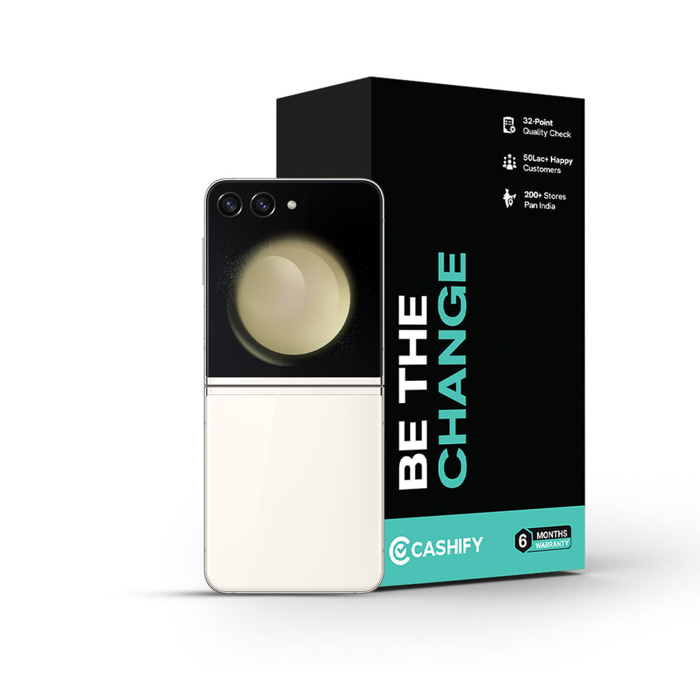 Samsung Galaxy Z Flip5 - Refurbished_Cream_Phone With Box_56353