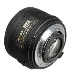 NIKON AF-S DX NIKKOR 35 mm f/1.8G Standard Prime Lens - Refurbished Superb - Black - Refurbished_Black_Back_115147