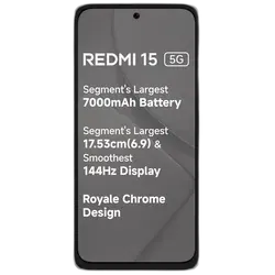 Xiaomi Redmi 15 5G - Refurbished_Frosted White_Front_64285