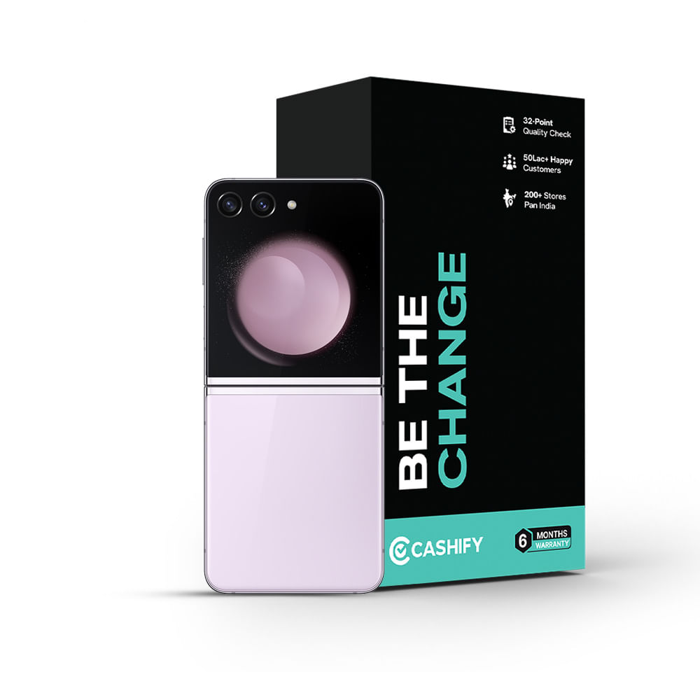 Samsung Galaxy Z Flip5 - Refurbished_Lavender_Phone With Box_56345