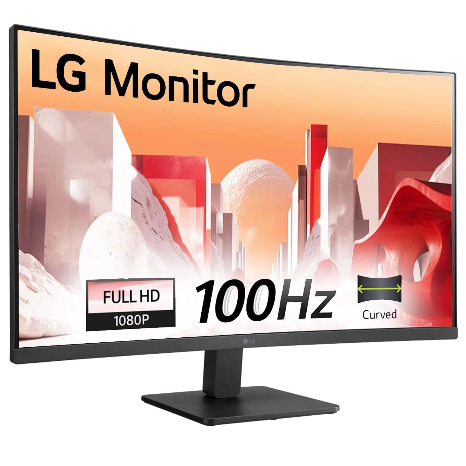 LG 32MR50C 32 Inch VA 100 Hz FHD Curved Monitor  - Unboxed