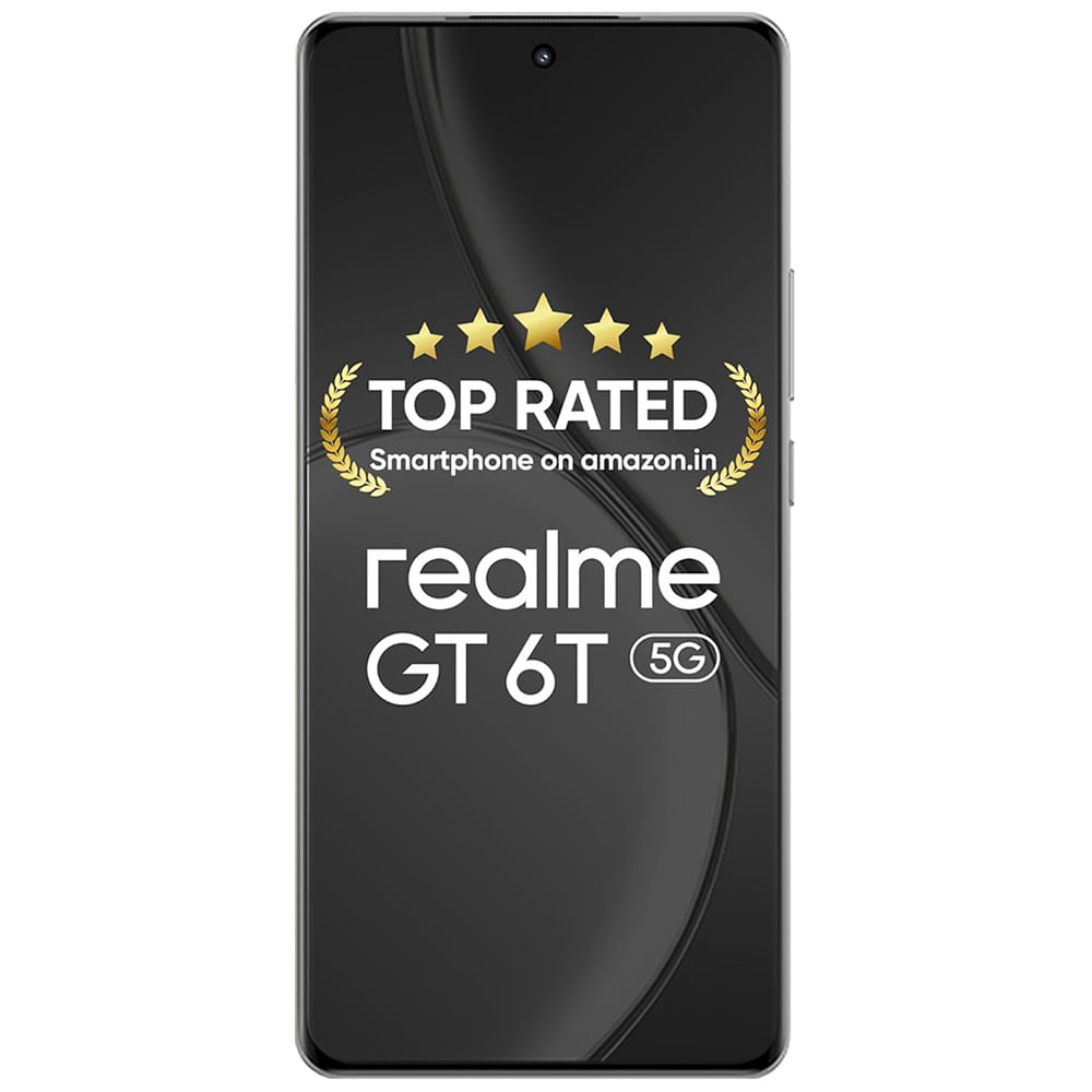 Realme GT 6T 5G - Refurbished_Fluid Silver_Front_52376