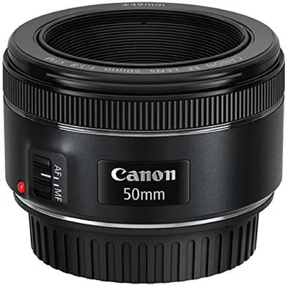 Canon EF 50MM F/1.8 STM Lens - Refurbished_Black_Top_124988