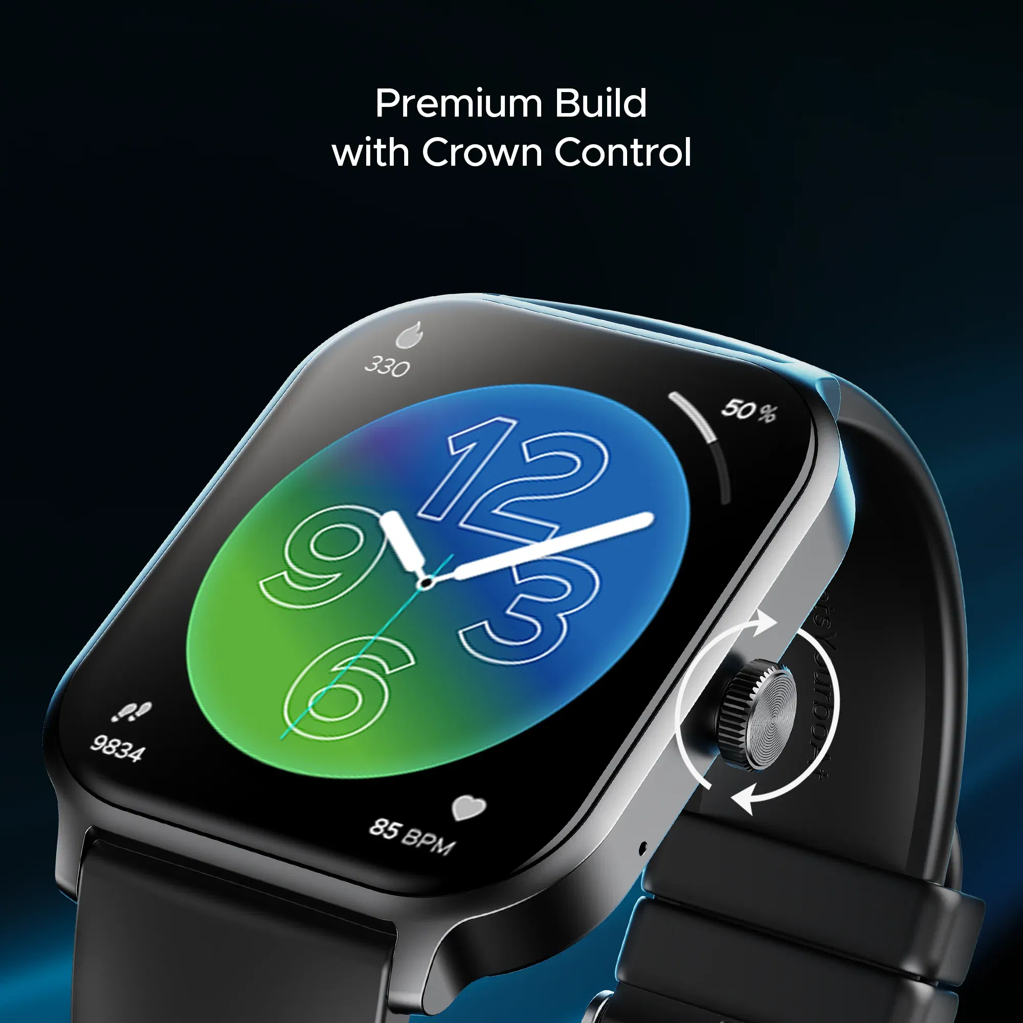 Boat Storm Call 3 Plus - Smart Watch_Active Black_Left Side_114436