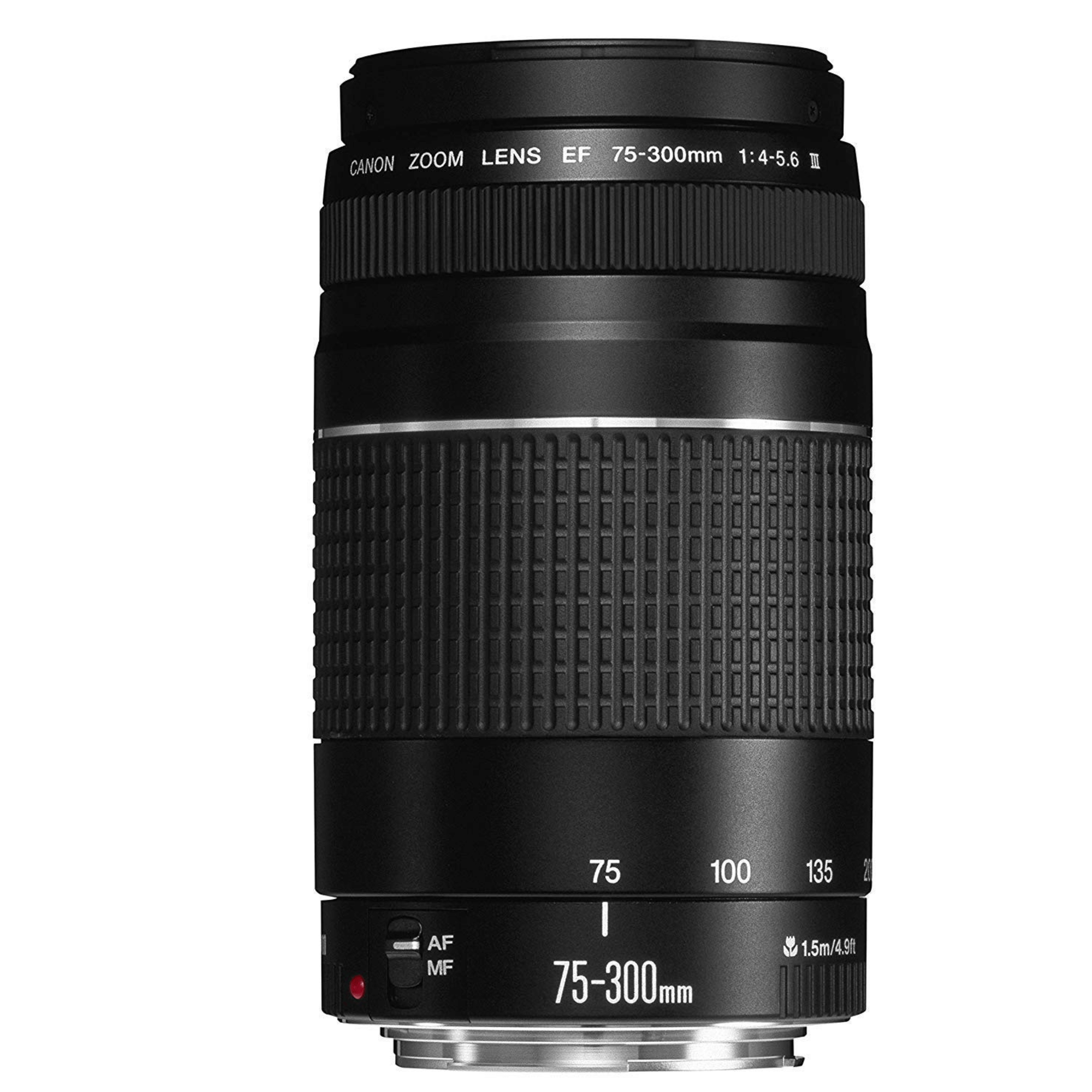 Canon 75-300mm Telephoto Zoom Lens - Refurbished Good - Black - Refurbished_Black_Left Side_115162