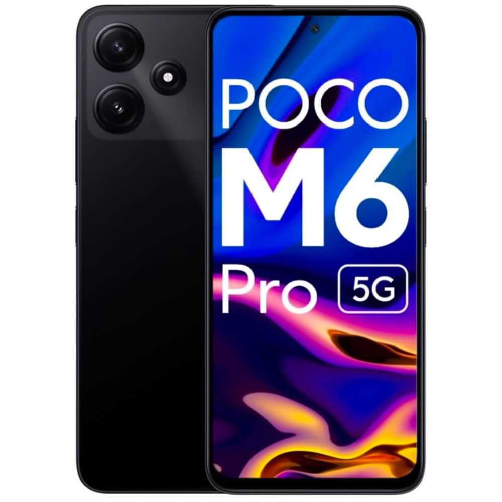 POCO M6 Pro 5G - Refurbished_Black_Front_60432