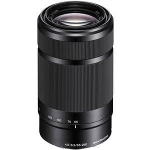 Sony E 55-210mm F 4.5-6.3 OSS Telephoto Zoom Lens - Refurbished Good - Black - Refurbished_Black_Top_73222