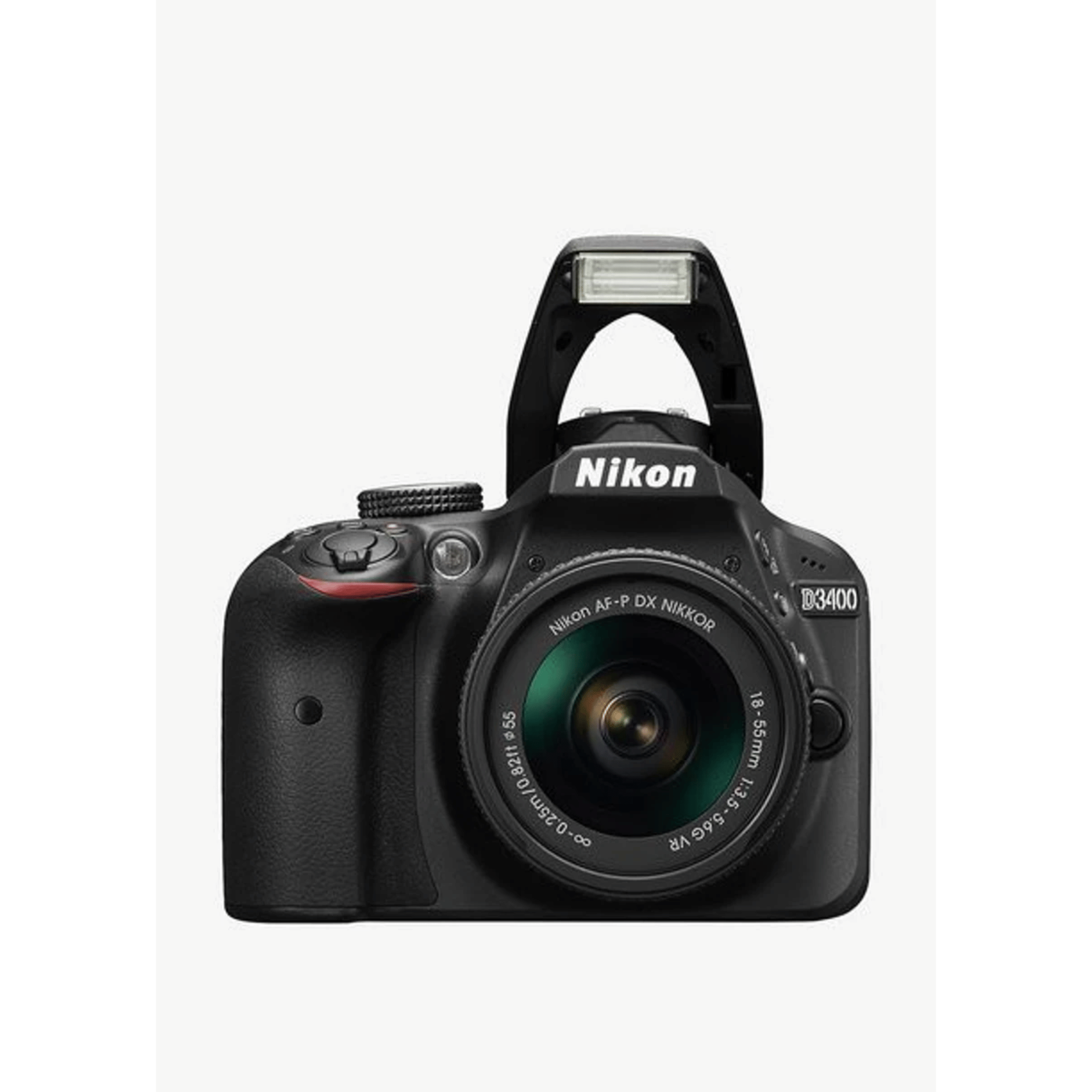 Nikon D3400 24.2MP DSLR - Refurbished_Black_Front_114991