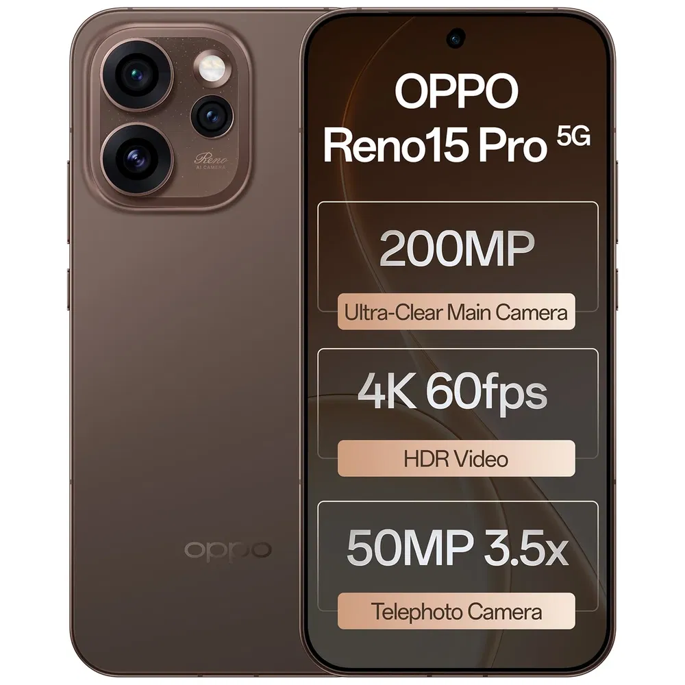 OPPO Reno15 Pro 5G - Refurbished_Cocoa Brown_Top_125690
