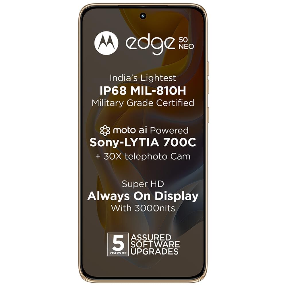 Motorola Moto Edge 50 Neo - Refurbished_Pantone Latte_Front_52020
