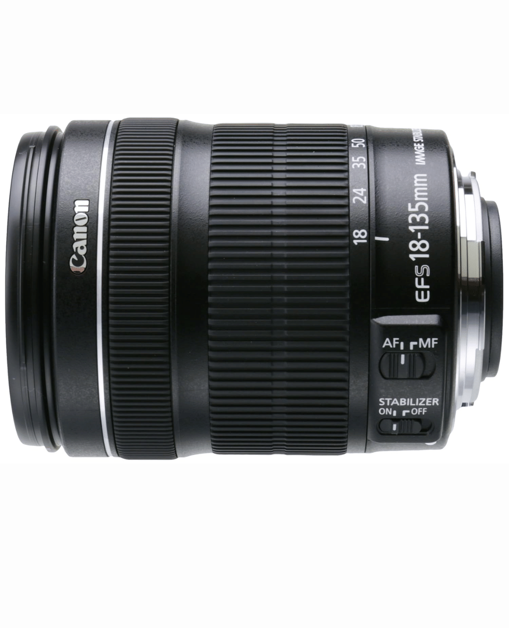 Canon EF-S 18-135mm f/3.5-5.6 IS Lens - Refurbished Good - Black - Refurbished_Black_Front_115719