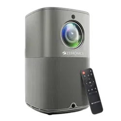 Zebronics PIXAPLAY 18 8200 lm 1080p Native with 4K Smart LED Vertical Projector - Unboxed_Grey_Front_88946