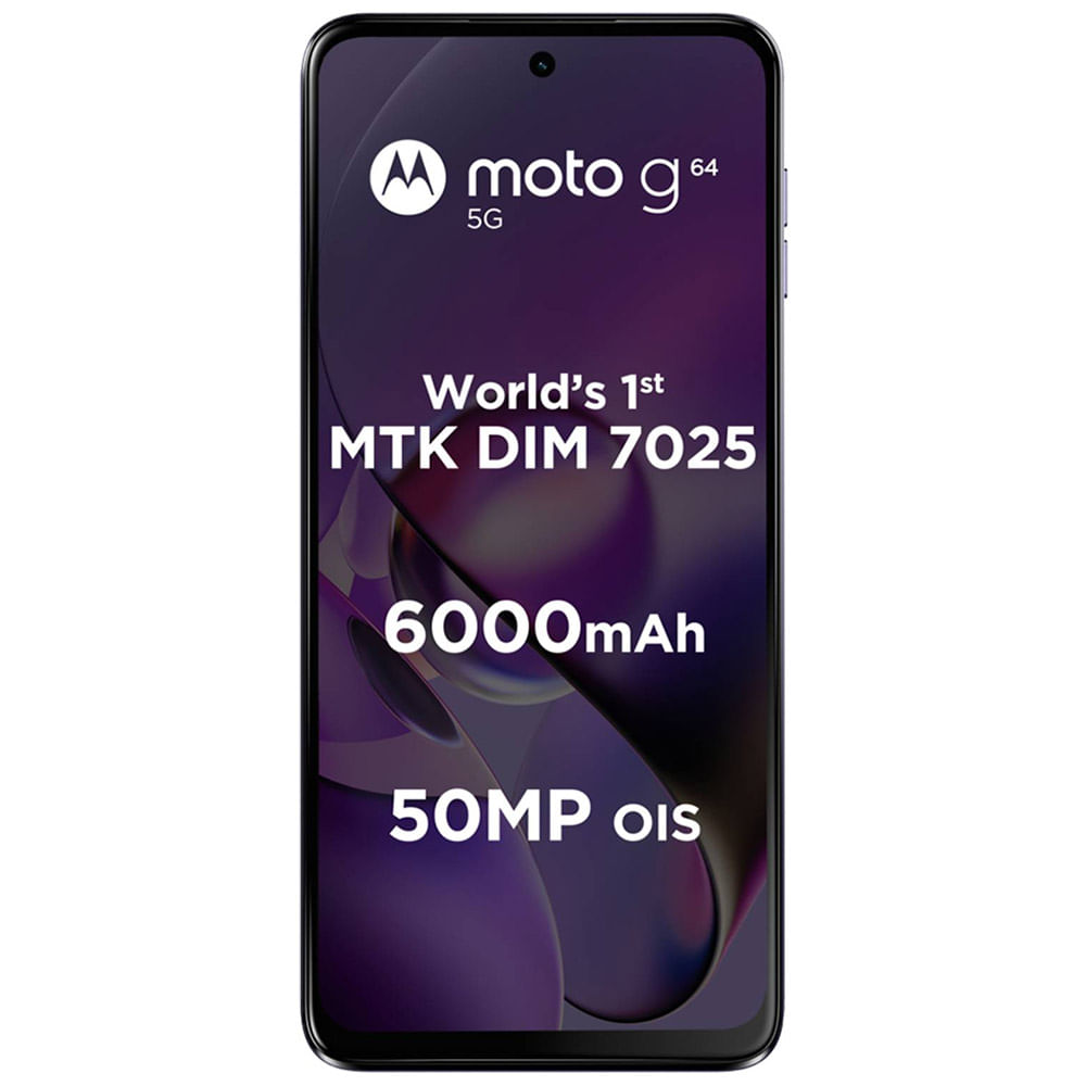 Motorola Moto G64 5G - Refurbished_Ice Lilac_Front_50786