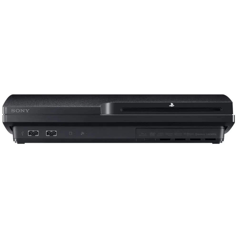 Sony PlayStation 3 Slim Gaming Console (PS3 Slim)- Refurbished_Black_Right Side_127331
