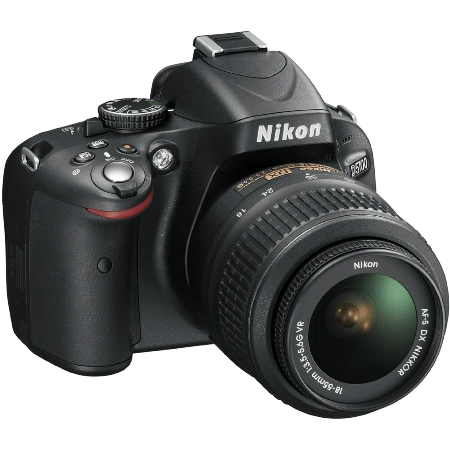 Nikon D5100 16.2MP DSLR - Refurbished_Black_Left Side_114574