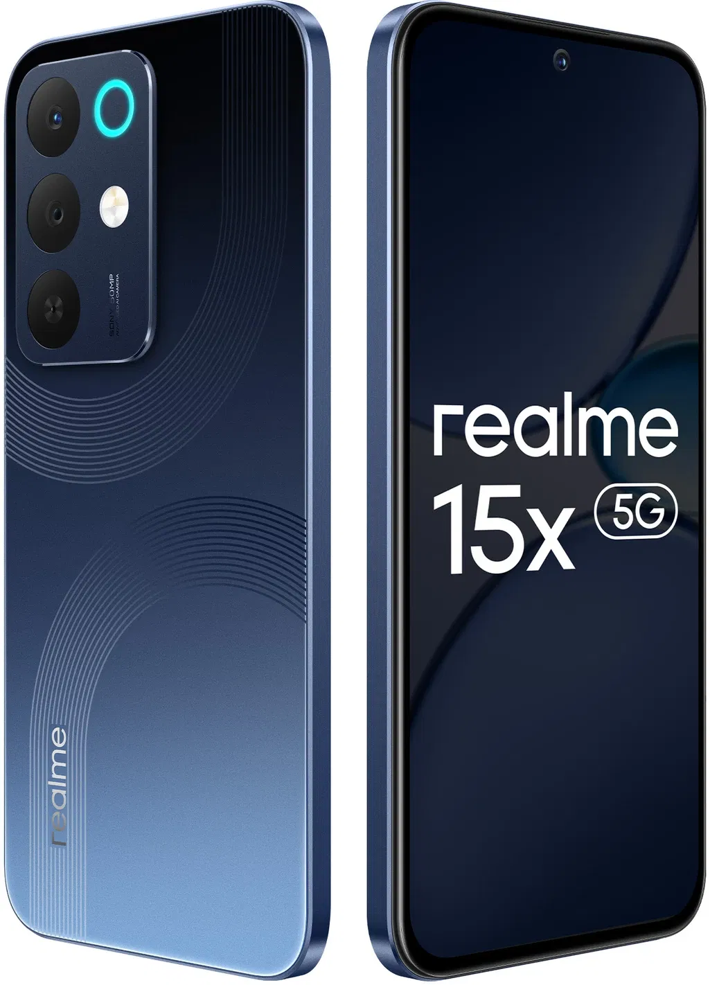 Realme 15X 5G - Refurbished_Marine Blue_Right Side_89291