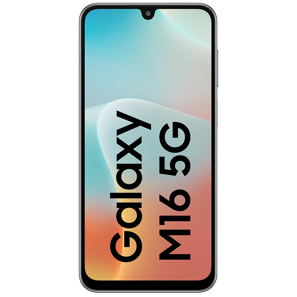 Samsung Galaxy M16 5G - Refurbished_Thunder Black_Front_61726