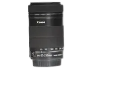 Canon EF-S 55-250mm f/4.0-5.6 IS II Telephoto Zoom Lens - Refurbished Good - Black - Refurbished_Black_Top_89989