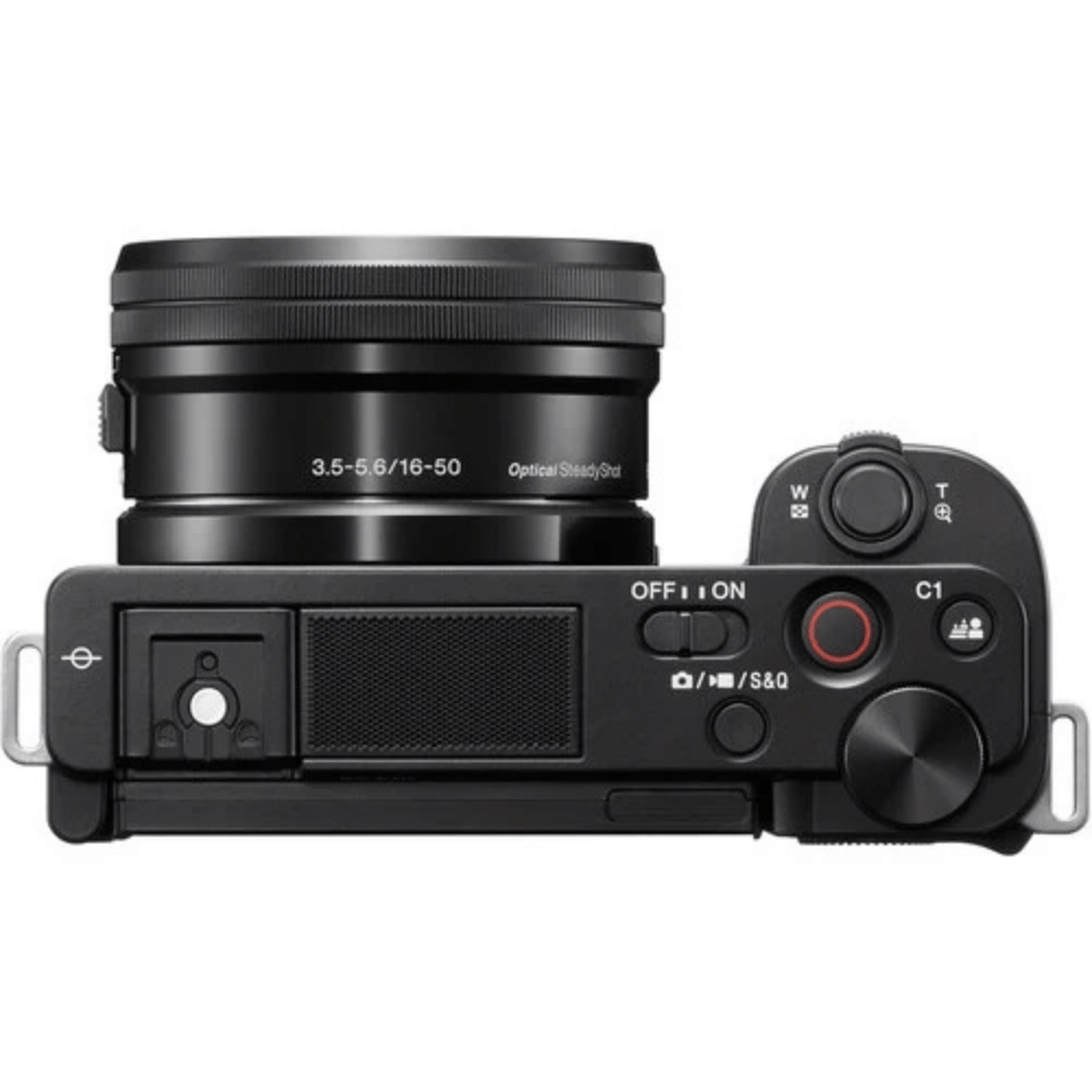 Sony Alpha ZV–E10 24.2MP Mirrorless Camera - Refurbished_Black_Top_126326