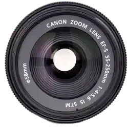 Canon EF-S 55-250mm F4-5.6 IS STM Telephoto Zoom Lens - Refurbished Good - Black - Refurbished_Black_Bottom_115029