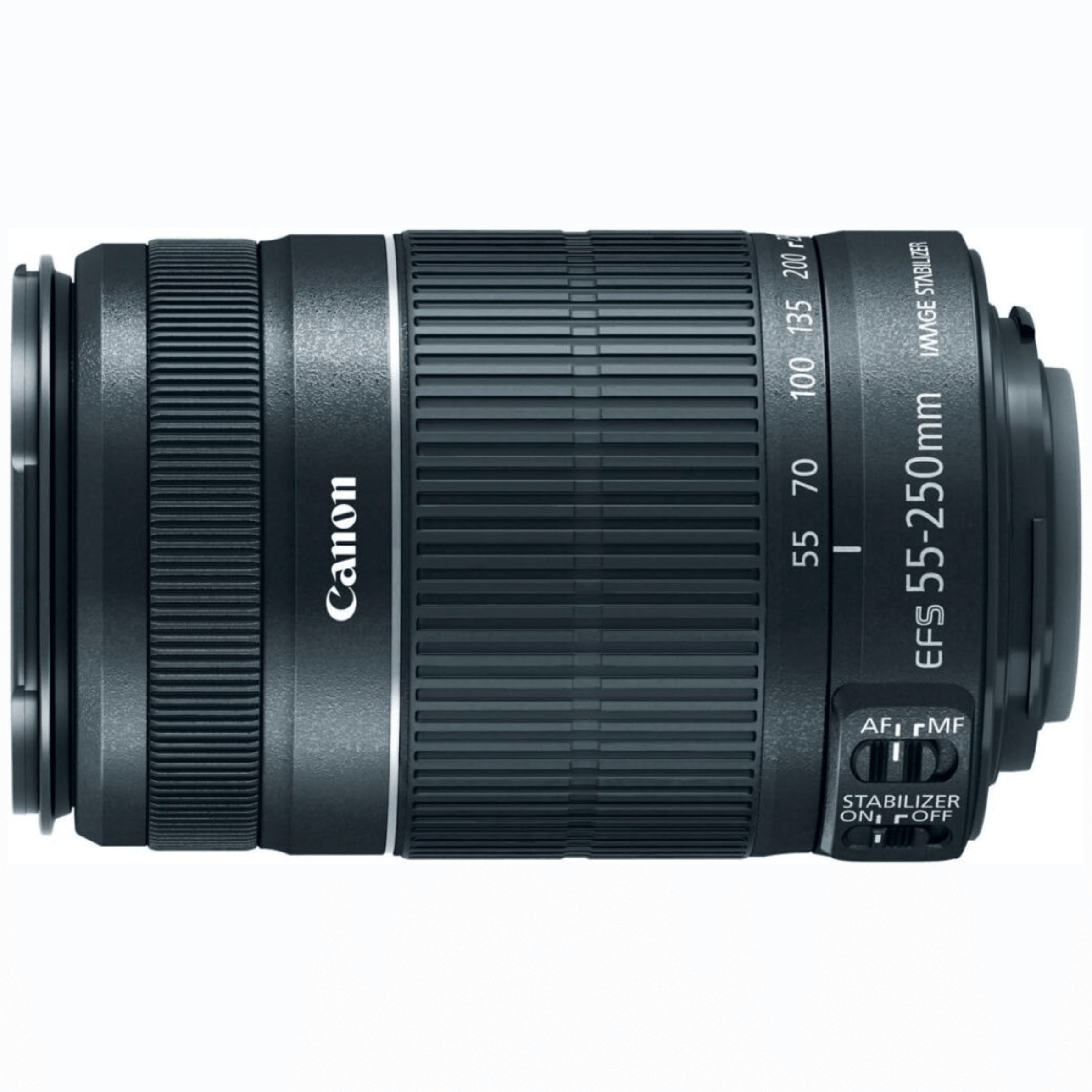 Canon EF–S 55–250mm f/4.0–5.6 IS II Telephoto Zoom Lens - Refurbished Good - Black - Refurbished_Black_Top_123552