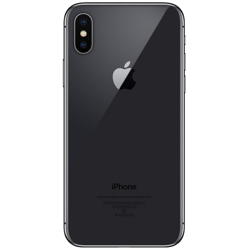 Apple iPhone X - Refurbished_Space Gray_Back_57186