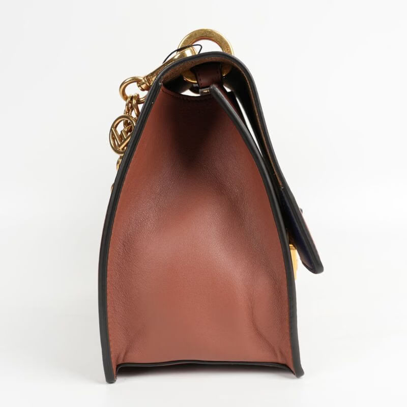 Fendi Vitello Grace Matte F Is Fendi Kan U Shoulder Luxury Bag - Pre-Loved - Brown - Refurbished_Brown_Right Side_64392