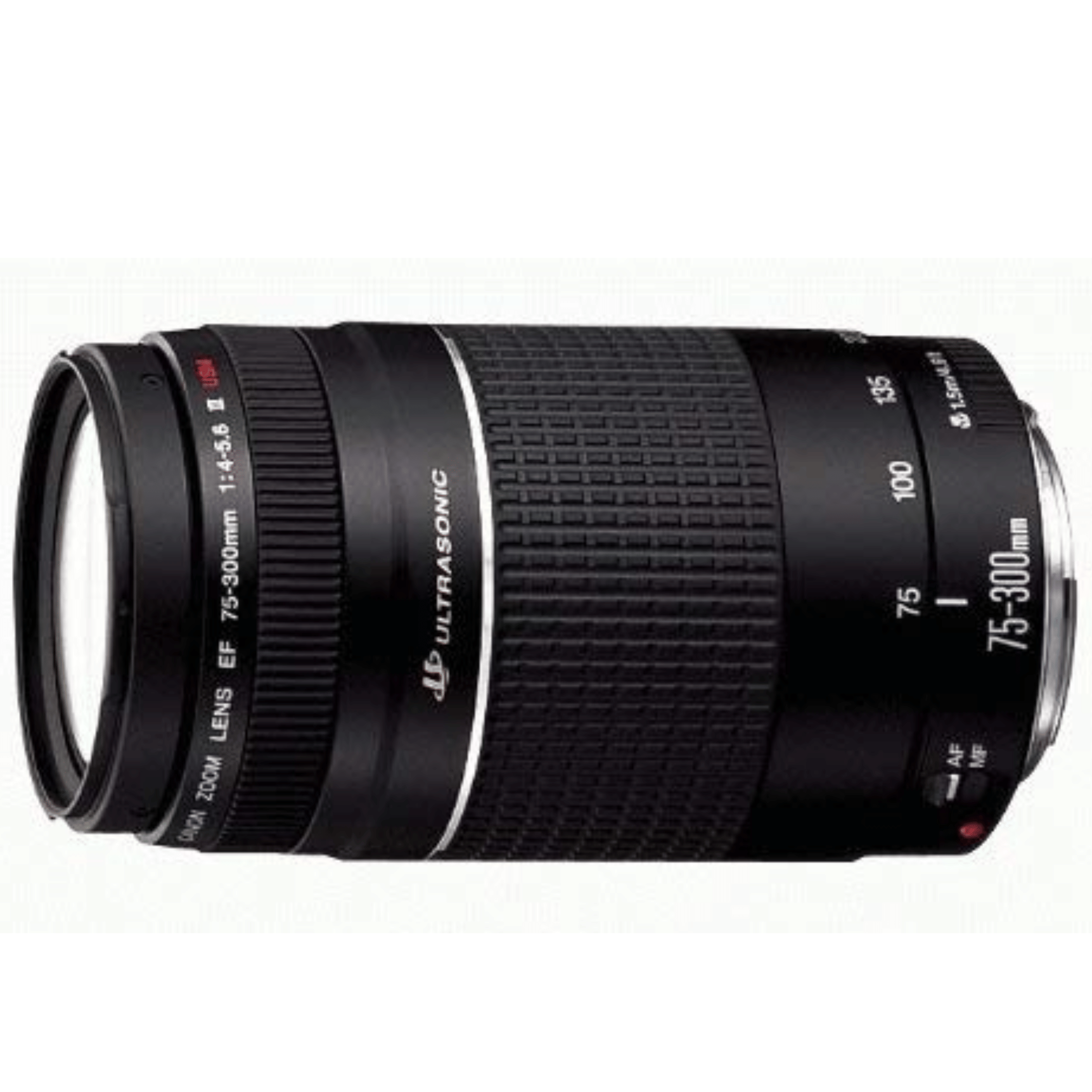 Canon 75-300mm Telephoto Zoom Lens - Refurbished Good - Black - Refurbished