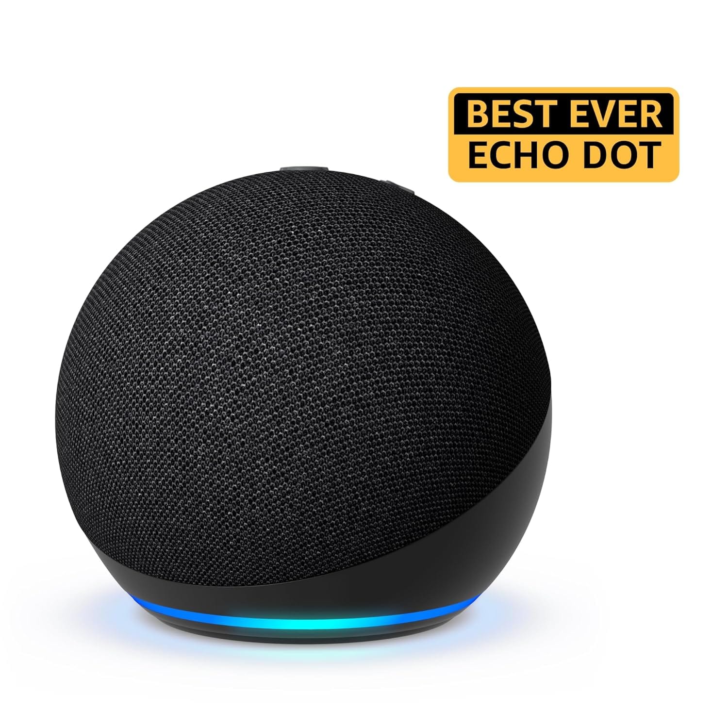Amazon Echo Dot (5th Gen) with Alexa and Bluetooth - Brand Warranty - 360 - Refurbished Superb - Blue_Black_Front_87917