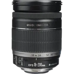Canon EF-S 18 - 200 mm f/3.5-5.6 IS Standard Zoom Lens - Refurbished Superb - Black - Refurbished_Black_Bottom_114234