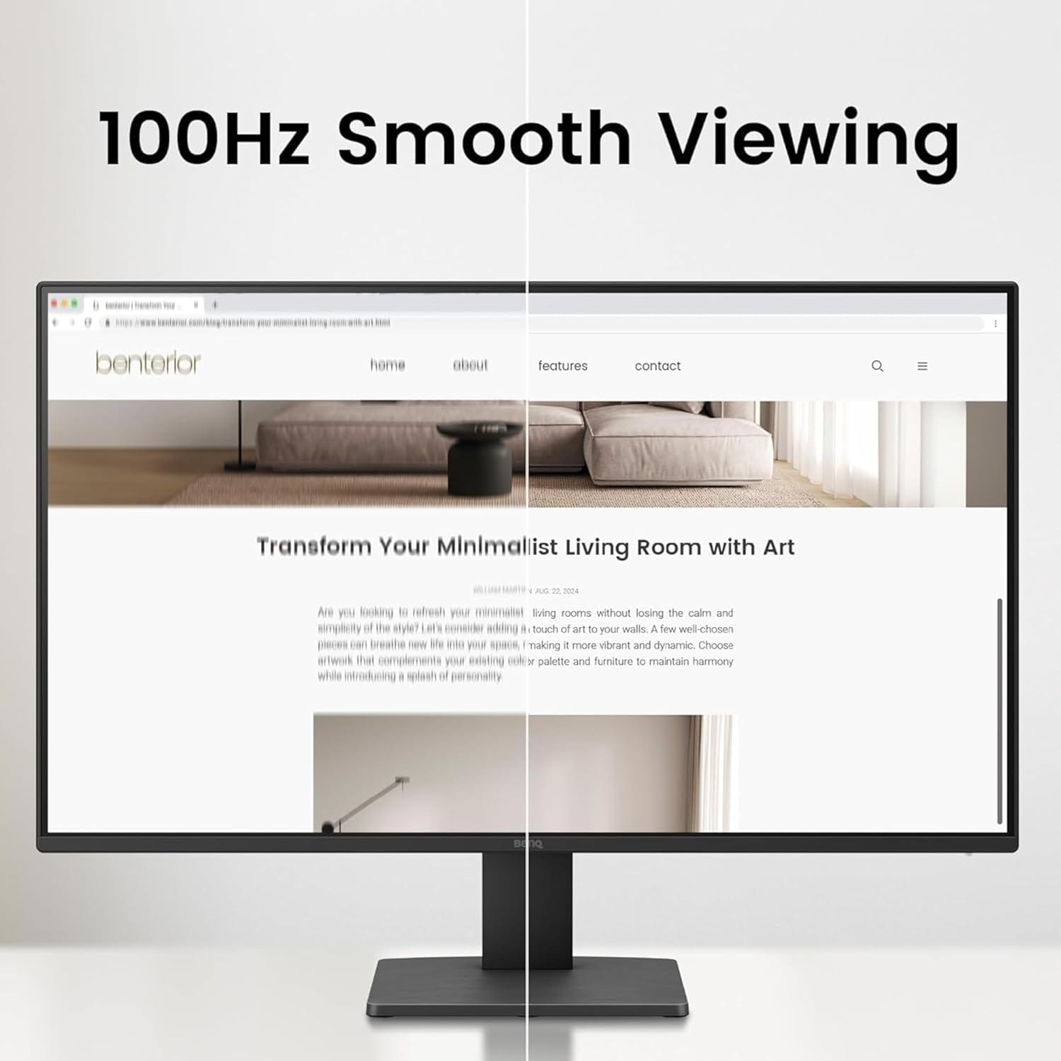 BenQ GW2491 23.8 Inch IPS 100 Hz FHD Monitor - Unboxed_Black_Bottom_88212