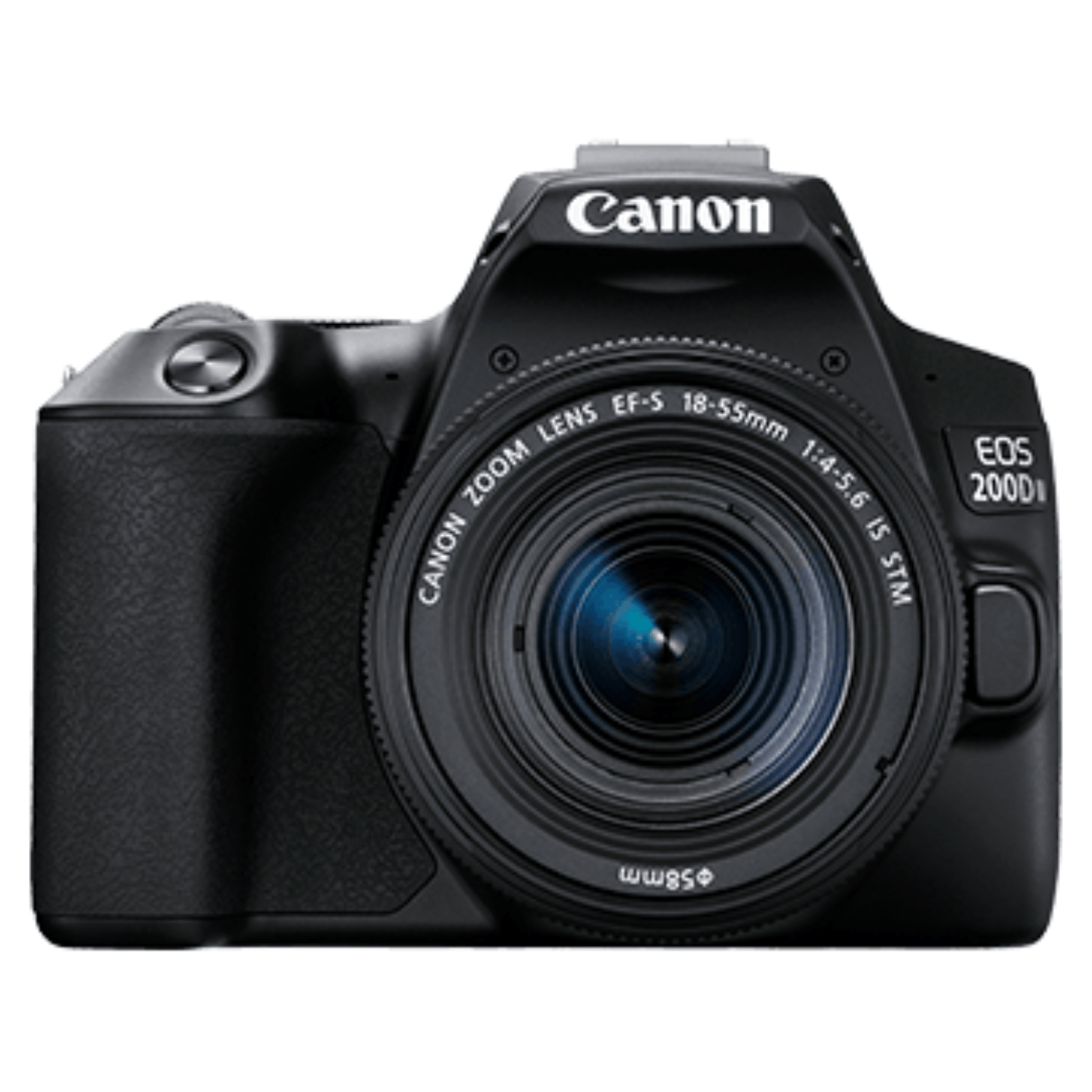 Canon EOS 200D 24.2MP DSLR - Refurbished_Black_Front_114591
