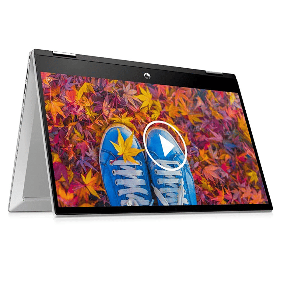 HP/Compaq Pavilion Series X360 CONVERTIBLE 14-dw1037TU TOUCH SCREEN (Intel Core i3 11th Gen 14 Inch)- Refurbished_Silver_Top_61167