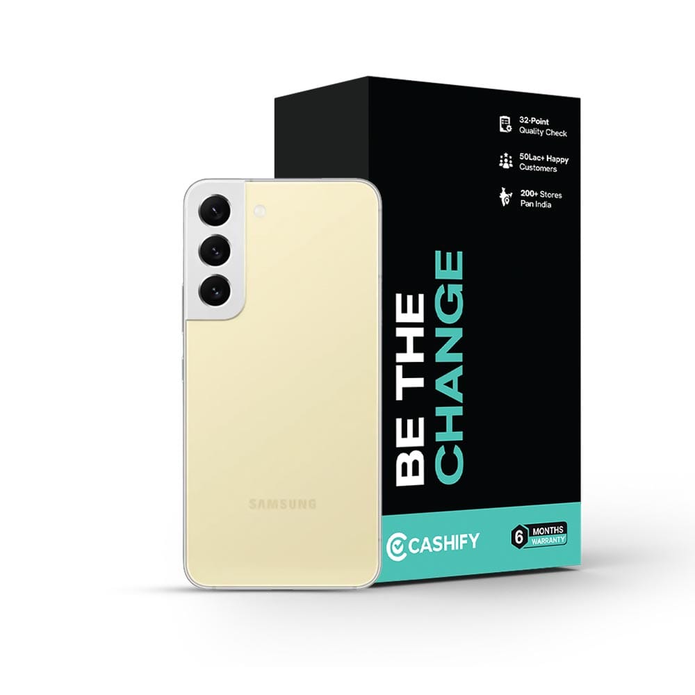 Samsung Galaxy S22 5G - Refurbished_Cream_Phone With Box_56154