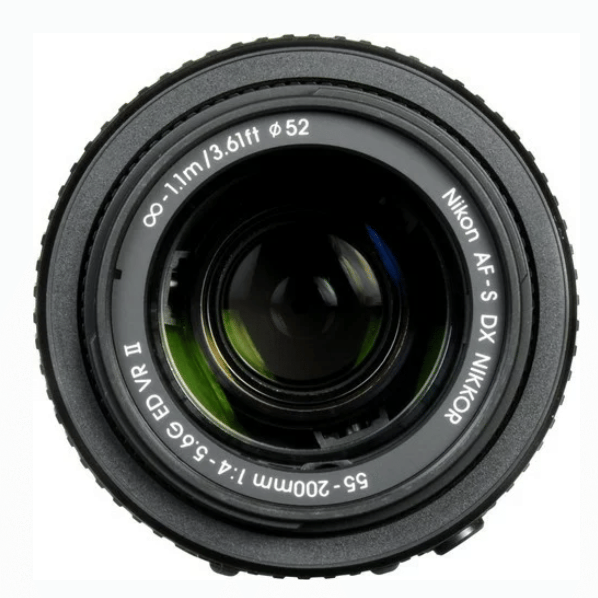 Nikon AF–S DX NIKKOR 55–200mm f/4–5.6G II ED VR Telephoto Zoom Lens - Refurbished_Black_Bottom_123214
