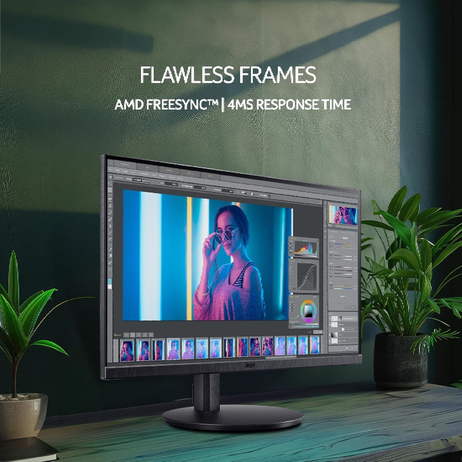 Acer CB272K 27 Inch IPS 60 Hz 4K UHD LED Monitor  - Unboxed_Black_Right Side_88226