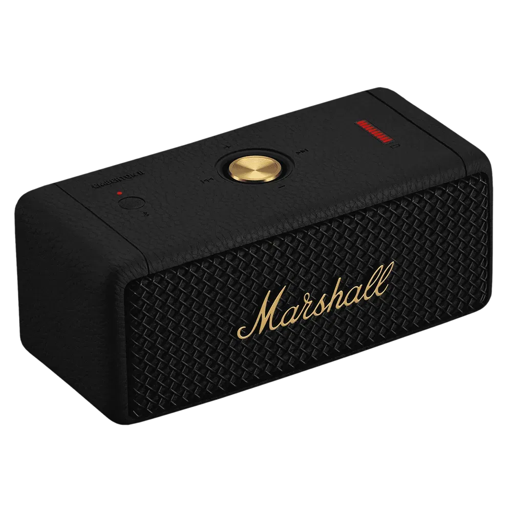 Marshall Emberton 2 Bluetooth Speaker - Unboxed_Black Brass _Left Side_60986