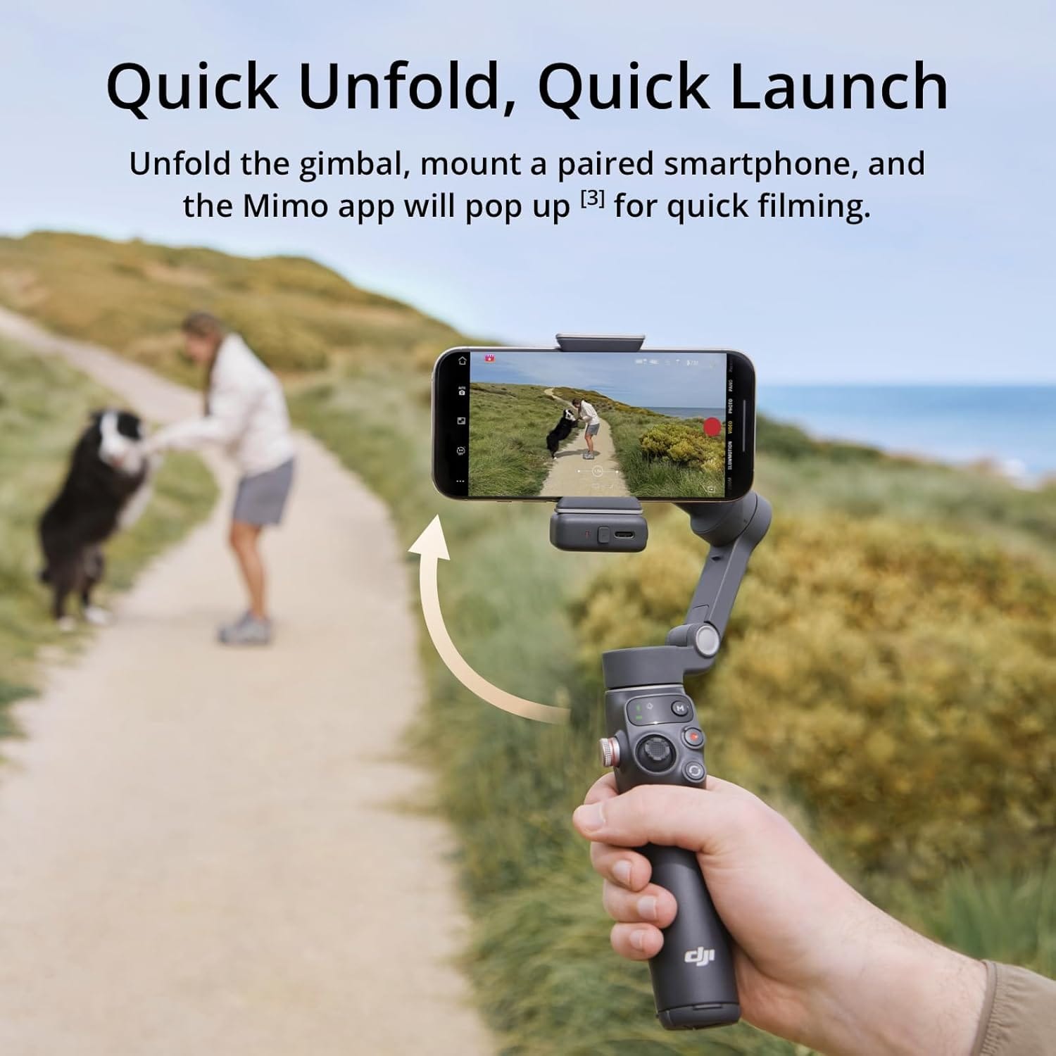 DJI OSMO Mobile 7P Gimbal  - Unboxed_Grey_Left Side_88887