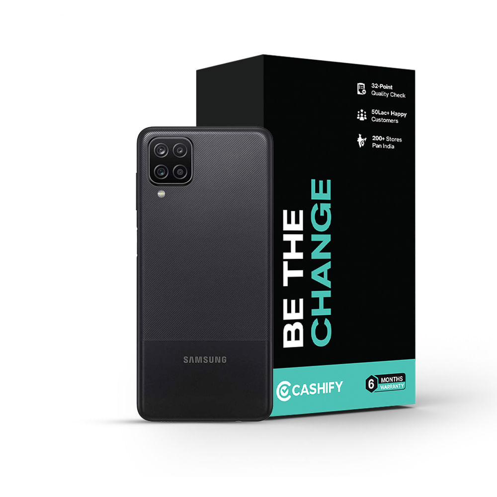 Samsung Galaxy M12 - Refurbished_Attractive Black_Phone With Box_50222