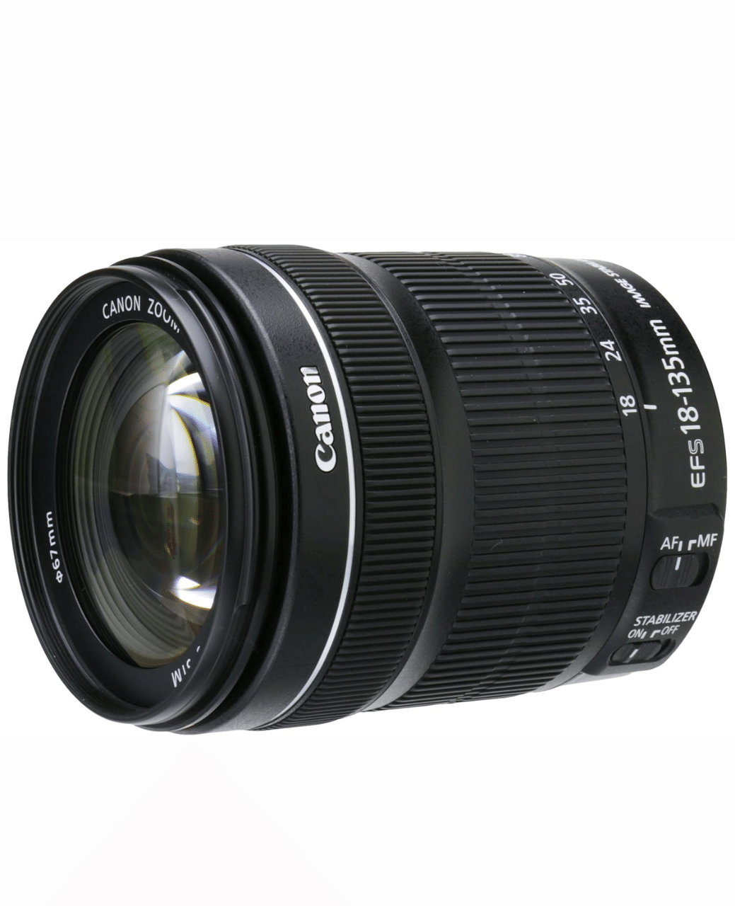 Canon EF-S 18-135mm f/3.5-5.6 IS Lens - Refurbished Good - Black - Refurbished_Black_Back_115718