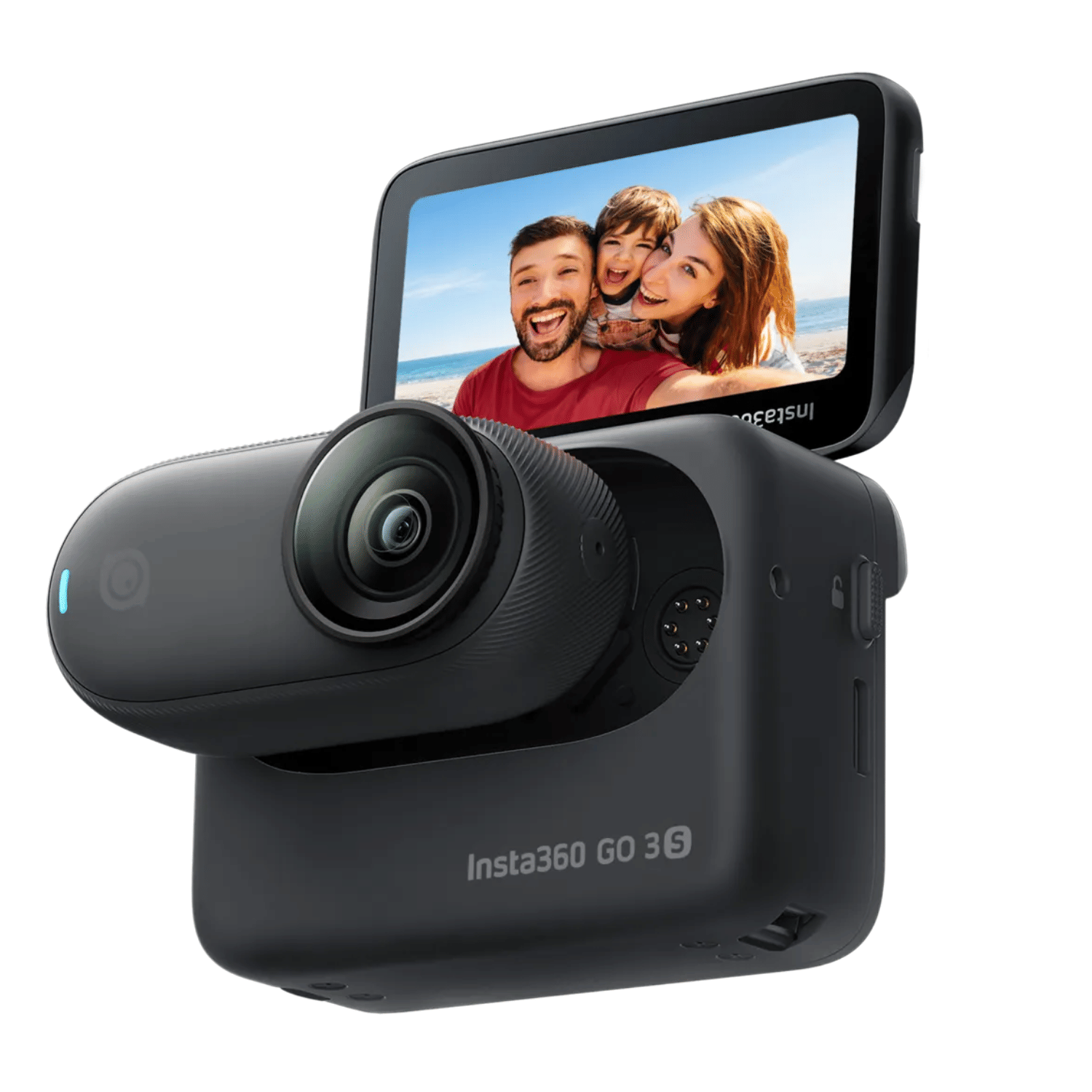 Insta360 GO 3S 48MP Action Camera (64 GB) - Refurbished_Black_Left Side_114311