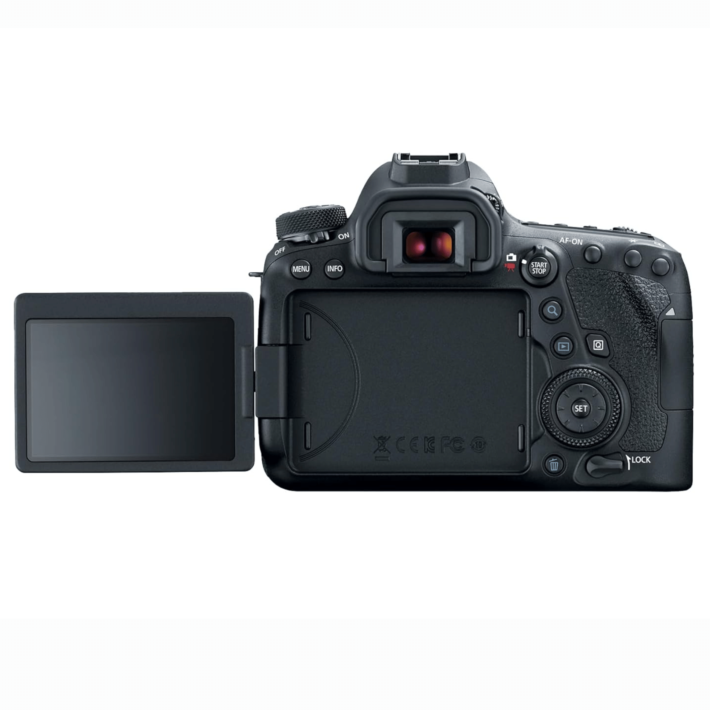 Canon EOS 6D Mark II 26.2MP DSLR Camera - Refurbished_Black_Left Side_117170
