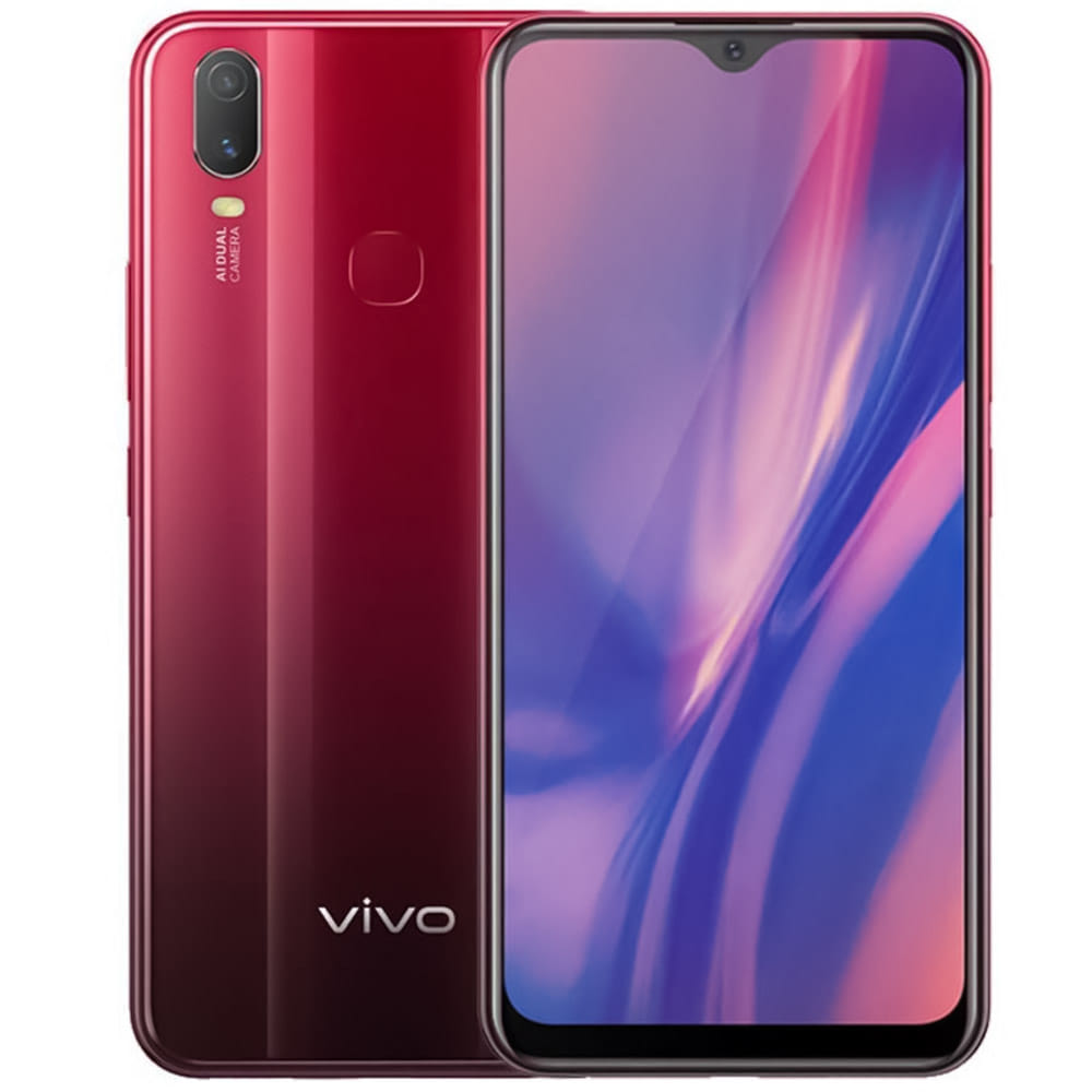 Vivo Y11 2019 - Refurbished_Coral Red_Left Side_48923