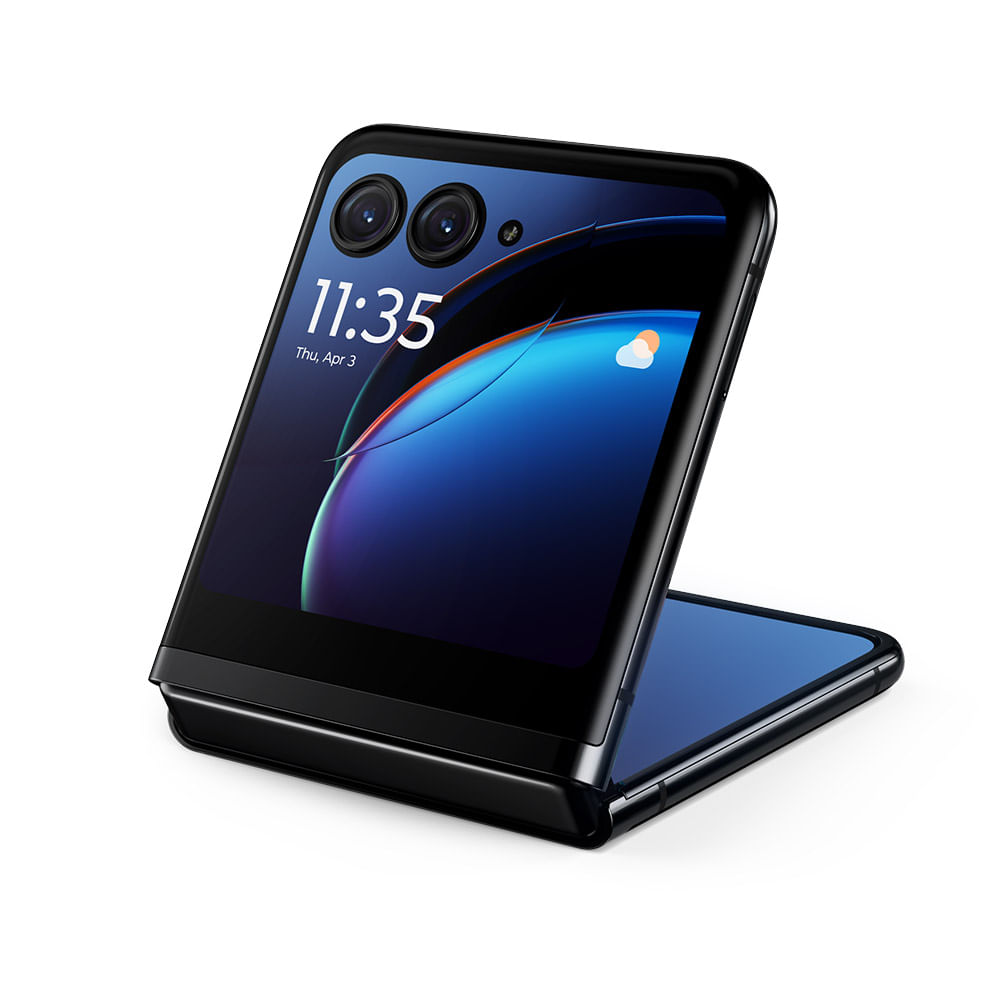 Motorola Moto Razr 40 Ultra - Refurbished_Glacier Blue_Top_51396