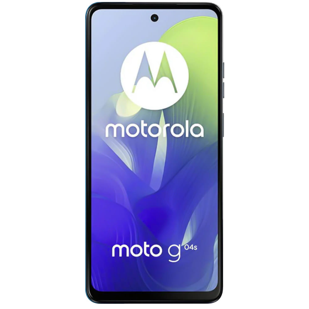 Motorola Moto G04s - Refurbished_Satin Blue_Front_53379