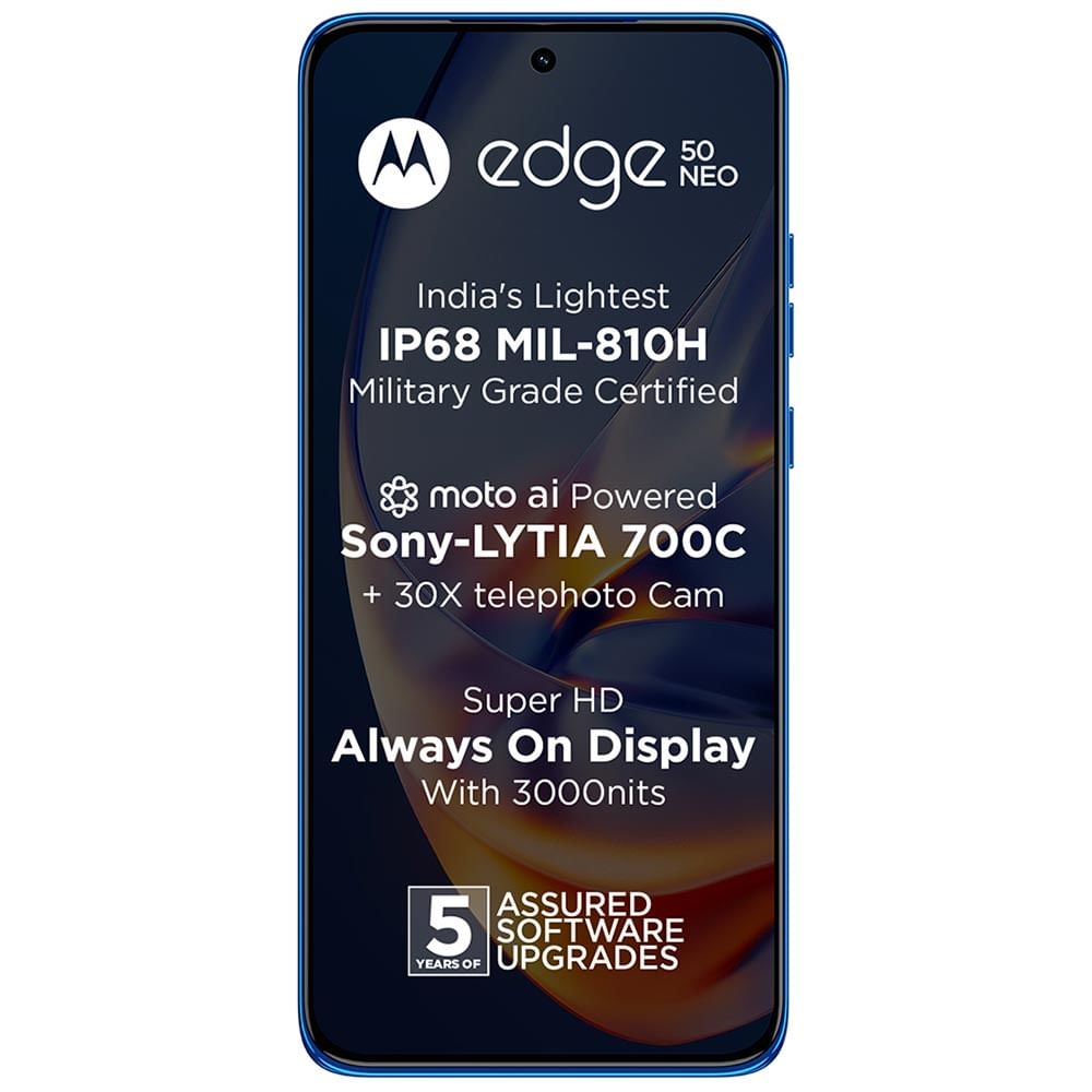 Motorola Moto Edge 50 Neo - Refurbished_Pantone Nautical Blue_Front_52017